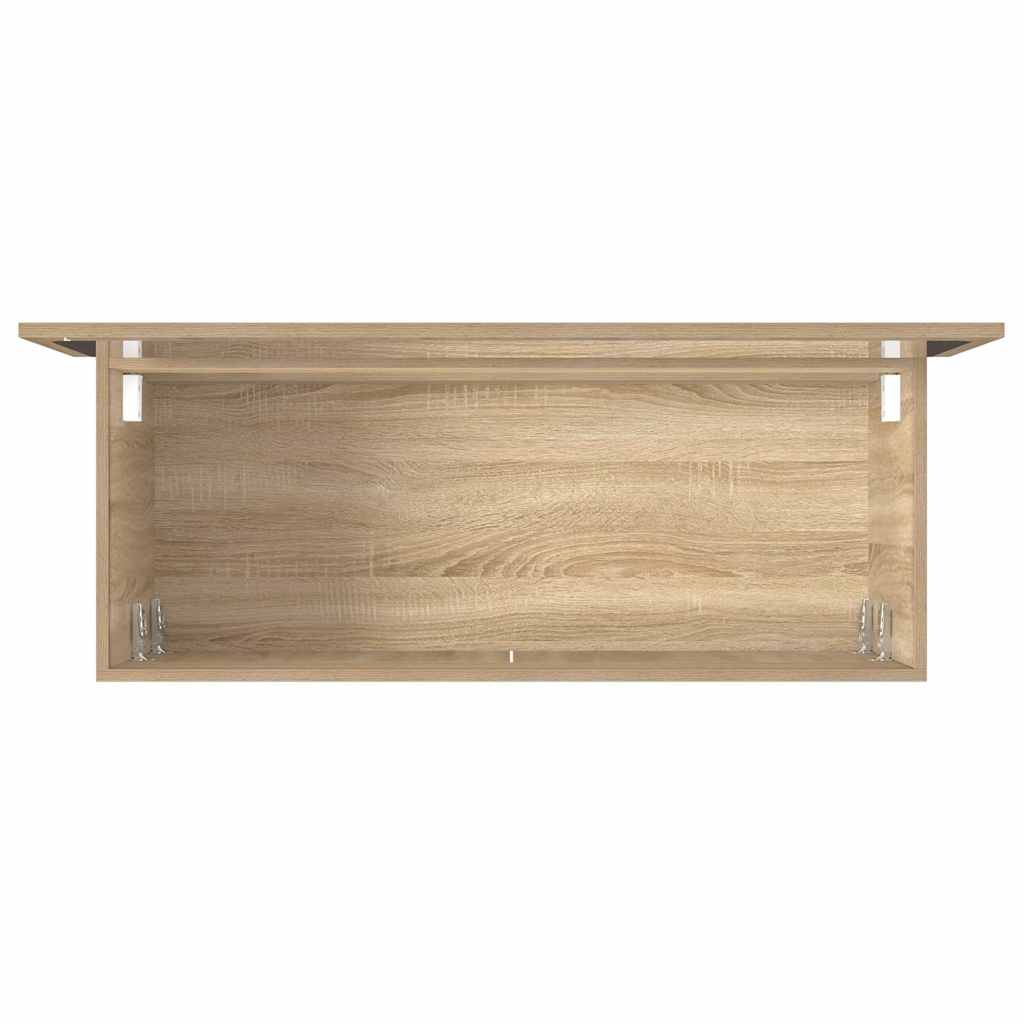 vidaXL Bathroom Cabinet with Mirror Sonoma Oak Engineered Wood