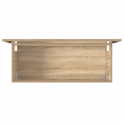 vidaXL Bathroom Cabinet with Mirror Sonoma Oak Engineered Wood