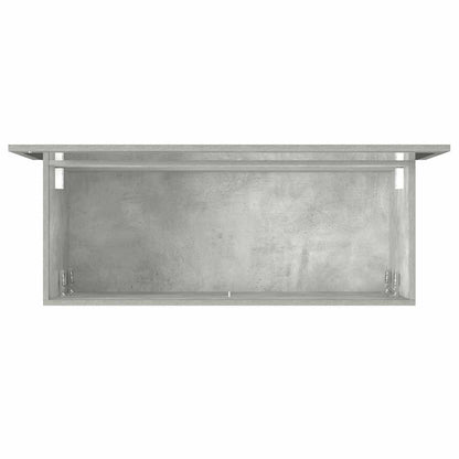 vidaXL Bathroom Cabinet with Mirror Concrete Grey Engineered Wood
