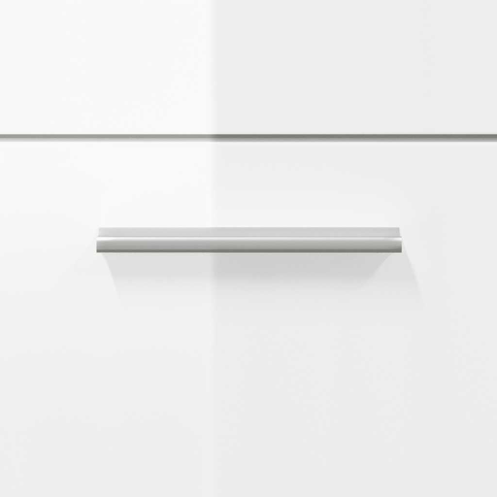 vidaXL Bathroom Cabinet with Mirror High Gloss White Engineered Wood