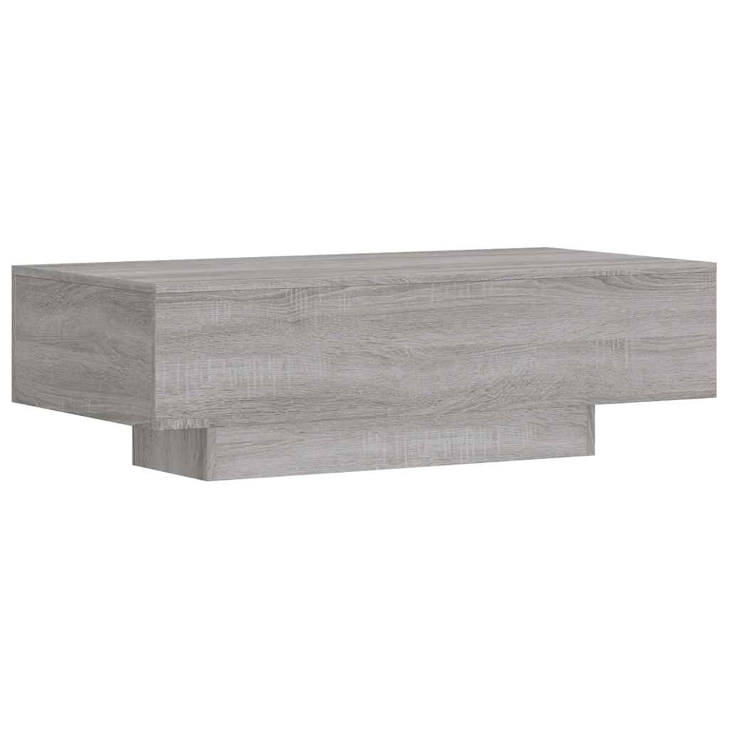 vidaXL Coffee Table Grey Sonoma 100x49,5x31 cm Engineered Wood