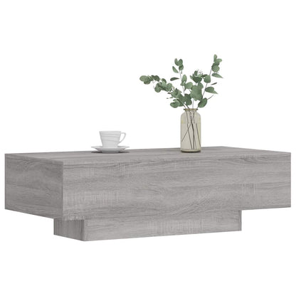 vidaXL Coffee Table Grey Sonoma 100x49,5x31 cm Engineered Wood