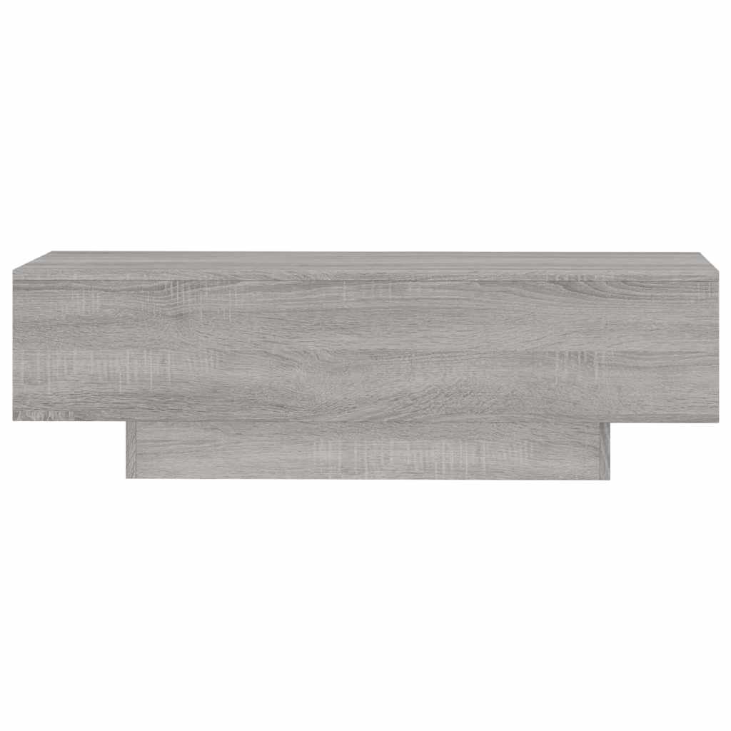 vidaXL Coffee Table Grey Sonoma 100x49.5x31 cm Engineered Wood