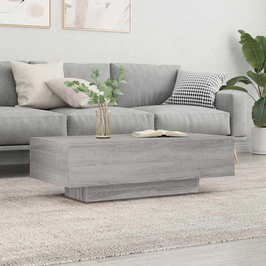 vidaXL Coffee Table Grey Sonoma 100x49.5x31 cm Engineered Wood
