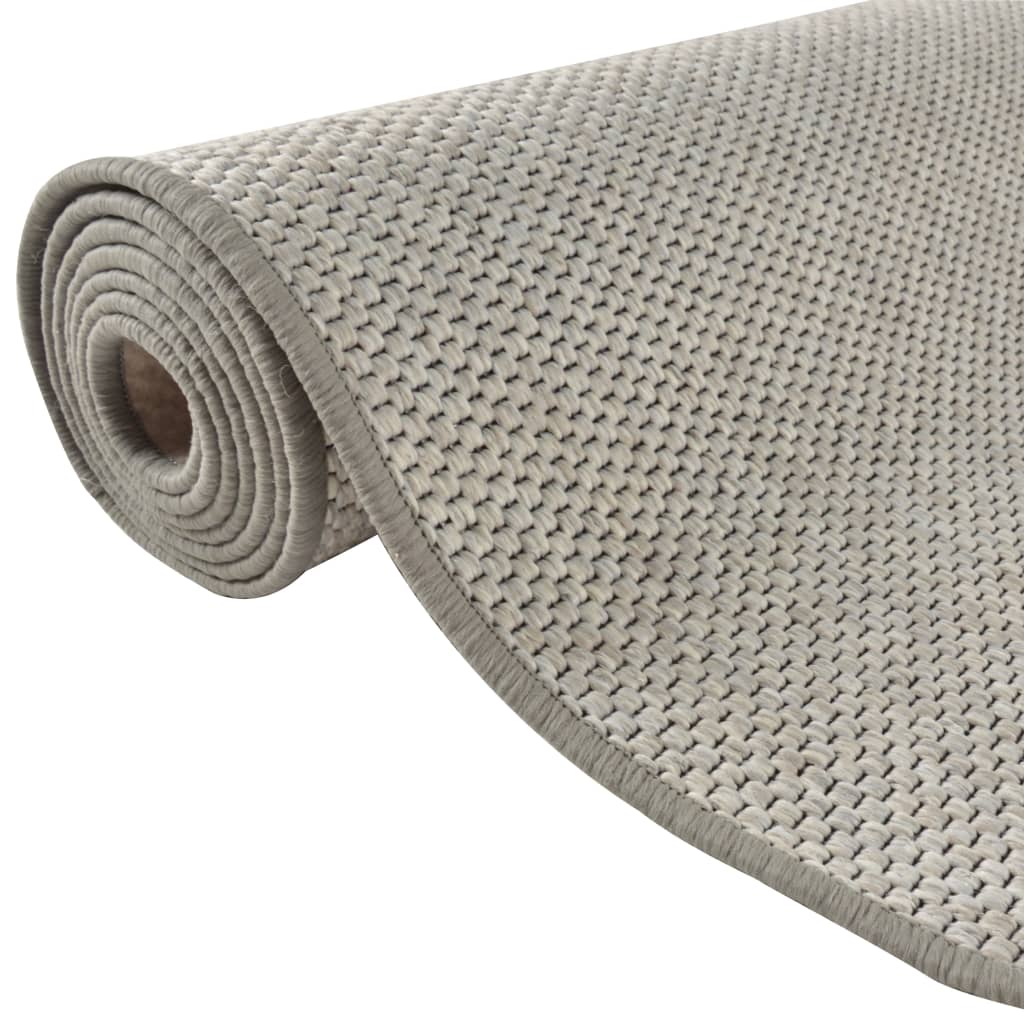 vidaXL Carpet Runner Sisal Look Platina 80x300 cm
