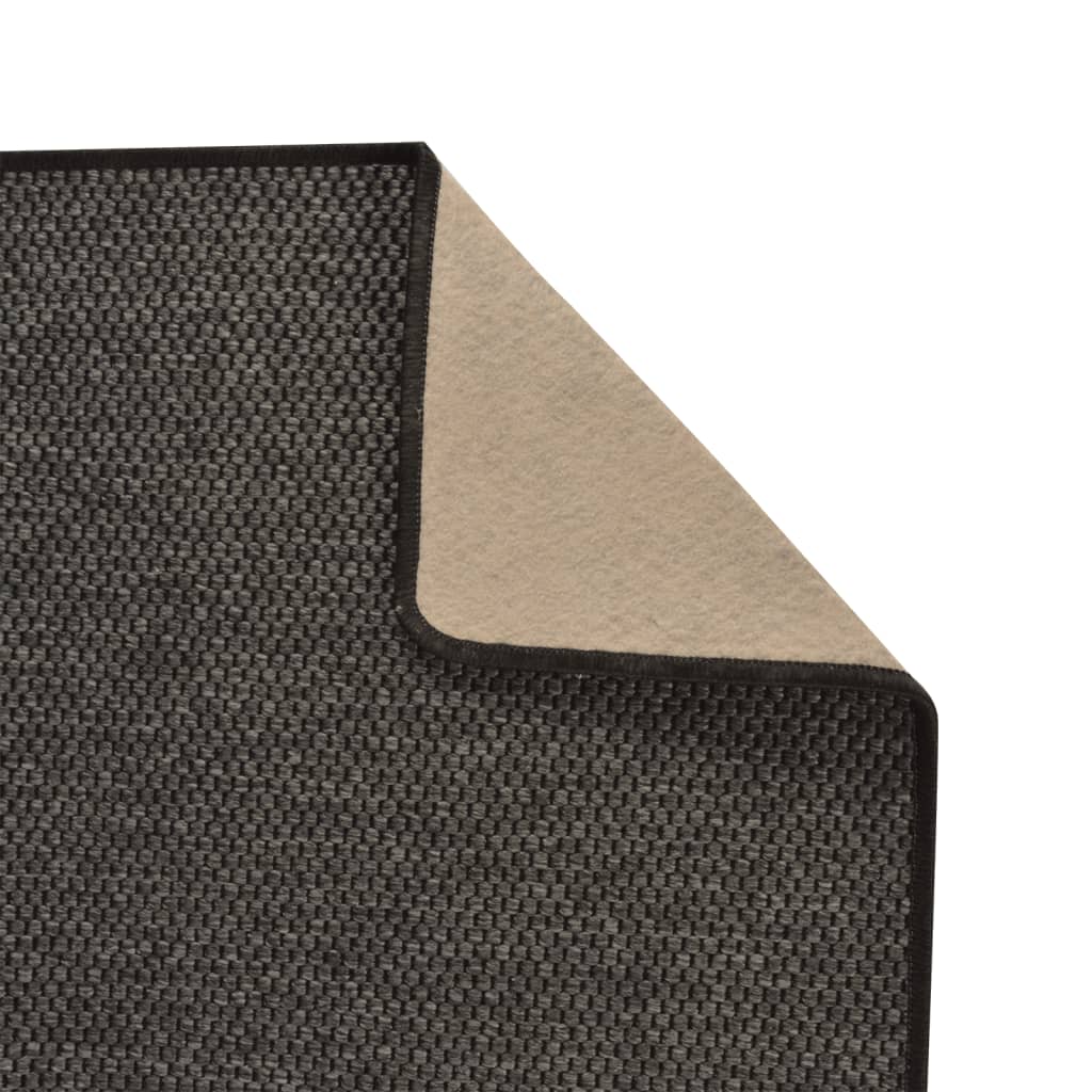 vidaXL Carpet Runner Sisal Look Anthracite 50x100 cm