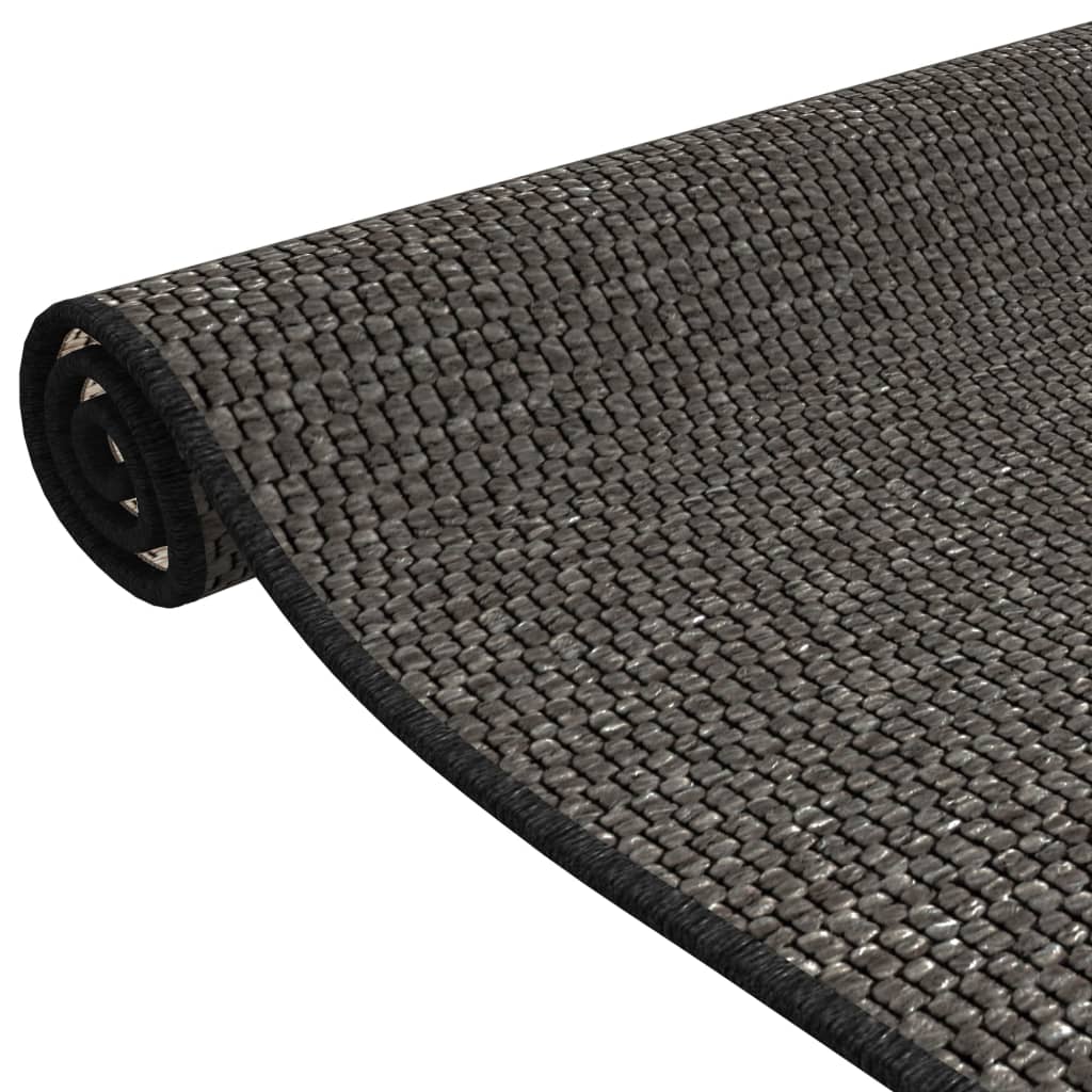vidaXL Carpet Runner Sisal Look Anthracite 50x150 cm