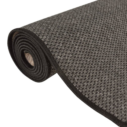 vidaXL Carpet Runner Sisal Look Anthracite 50x250 cm