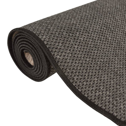 vidaXL Carpet Runner Sisal Look Anthracite 80x400 cm