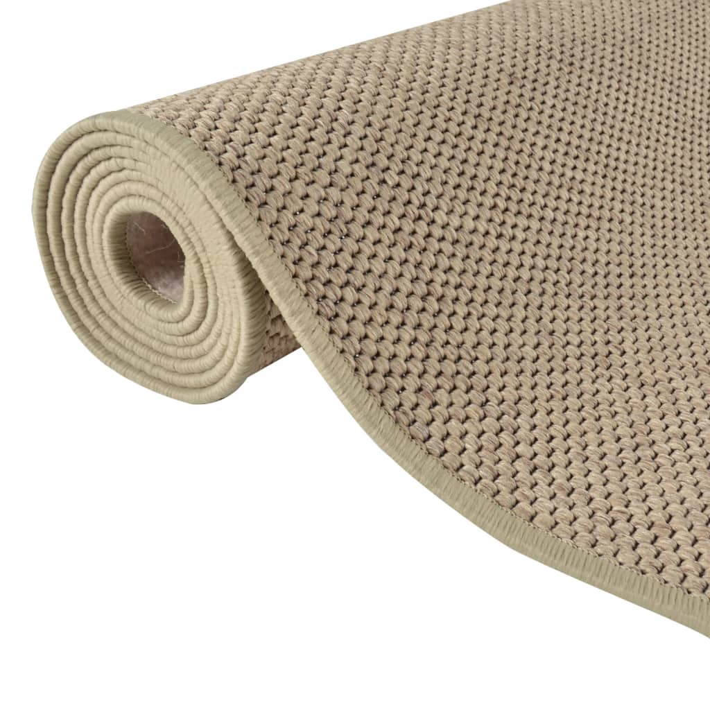 vidaXL Carpet Runner Sisal Look Sand 50x300 cm