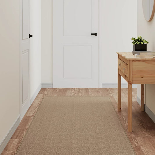vidaXL Carpet Runner Sisal Look Sand 80x150 cm