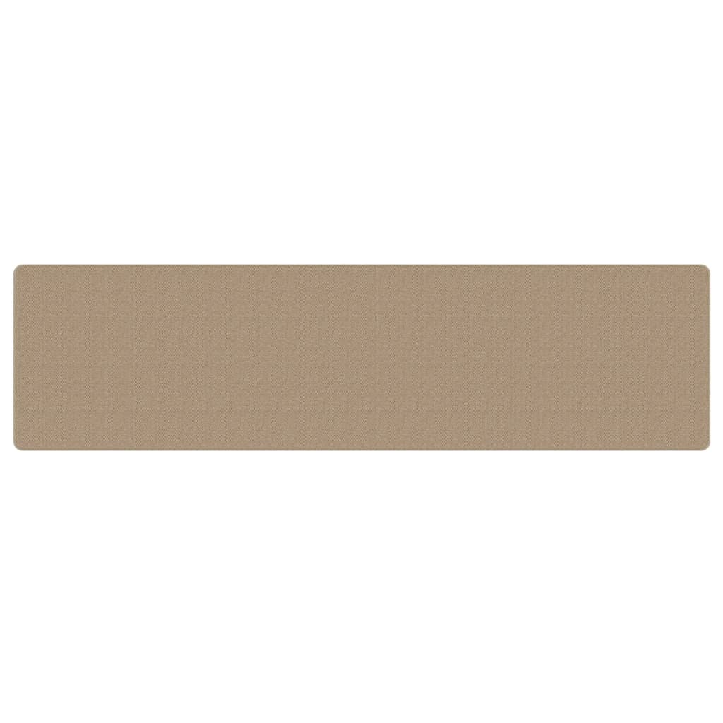 vidaXL Carpet Runner Sisal Look Sand 80x300 cm