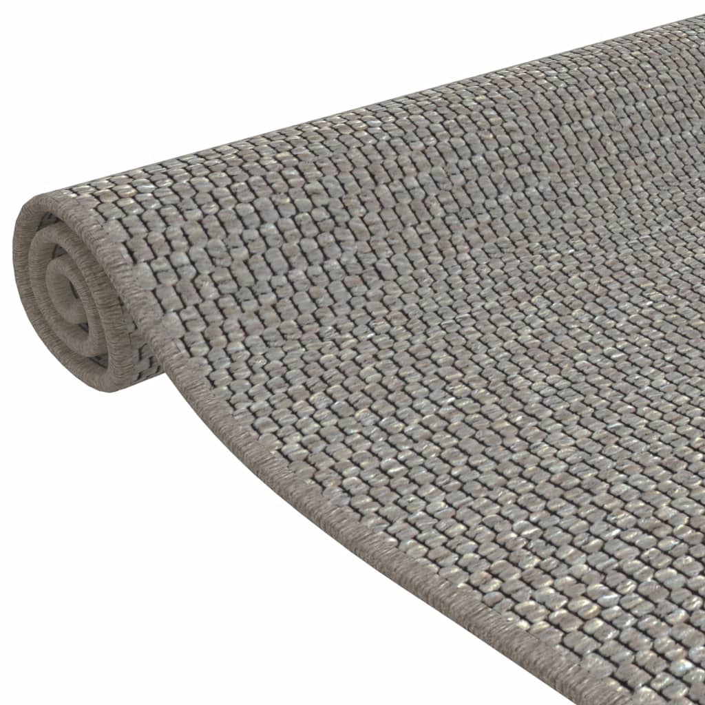 vidaXL Carpet Runner Sisal Look Silver 50x100 cm