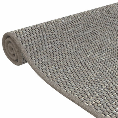 vidaXL Carpet Runner Sisal Look Silver 50x100 cm