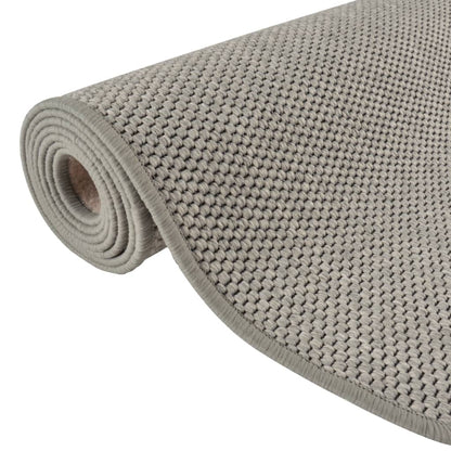 vidaXL Carpet Runner Sisal Look Silver 80x300 cm