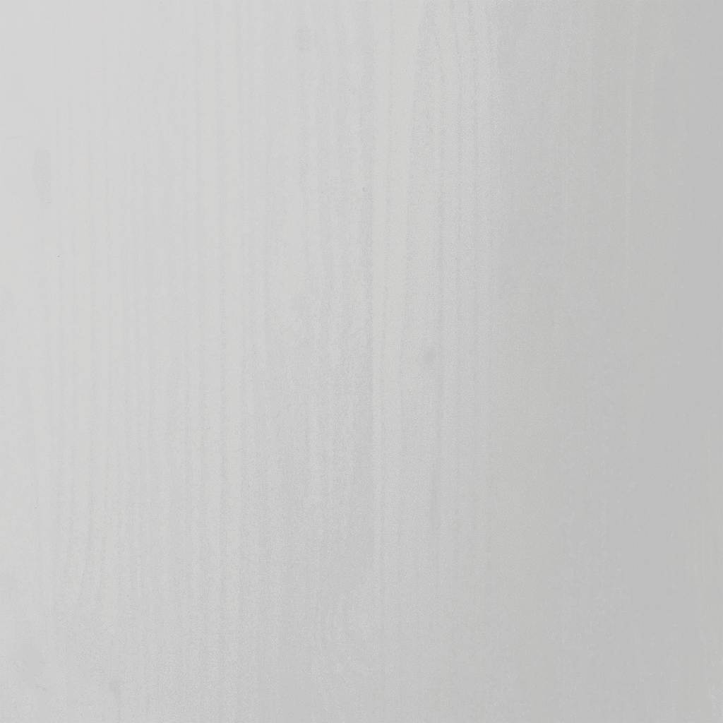 vidaXL Rolling Cabinet with Drawers MOSS White Solid Wood Pine