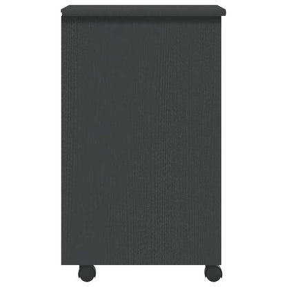 vidaXL Rolling Cabinet with Drawers MOSS Grey Solid Wood Pine