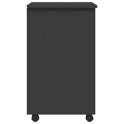 vidaXL Rolling Cabinet with Drawers MOSS Grey Solid Wood Pine