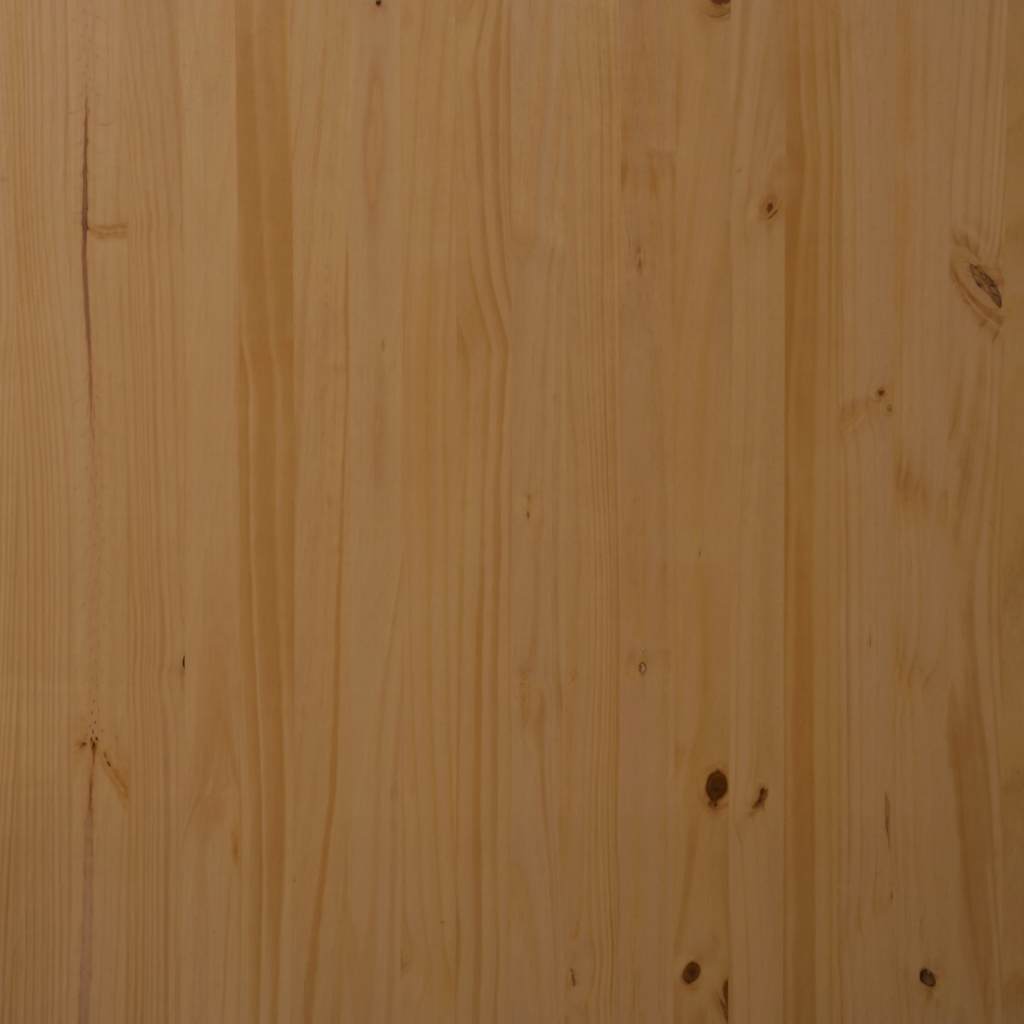 vidaXL Rolling Cabinet with Drawers MOSS Honey Brown Solid Wood Pine