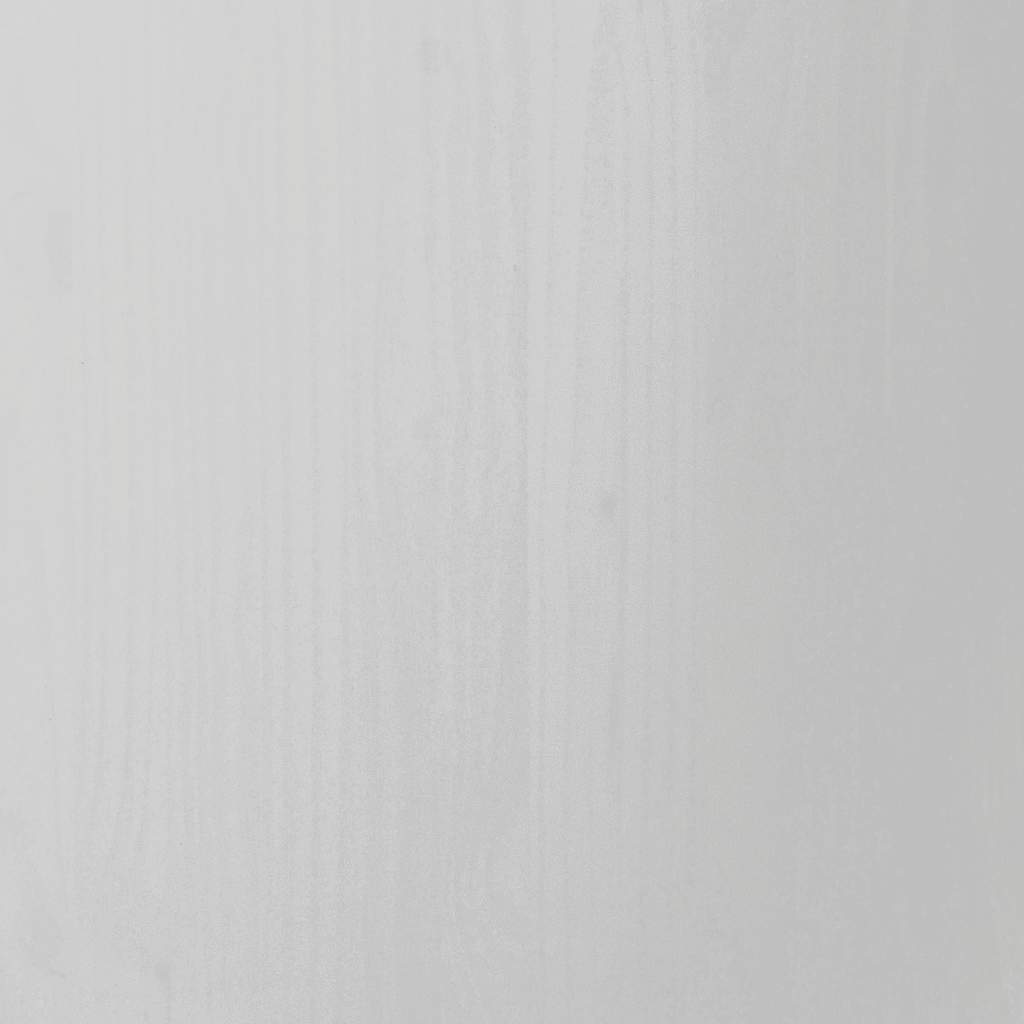 vidaXL Rolling Cabinet with Desk MOSS White Solid Wood Pine