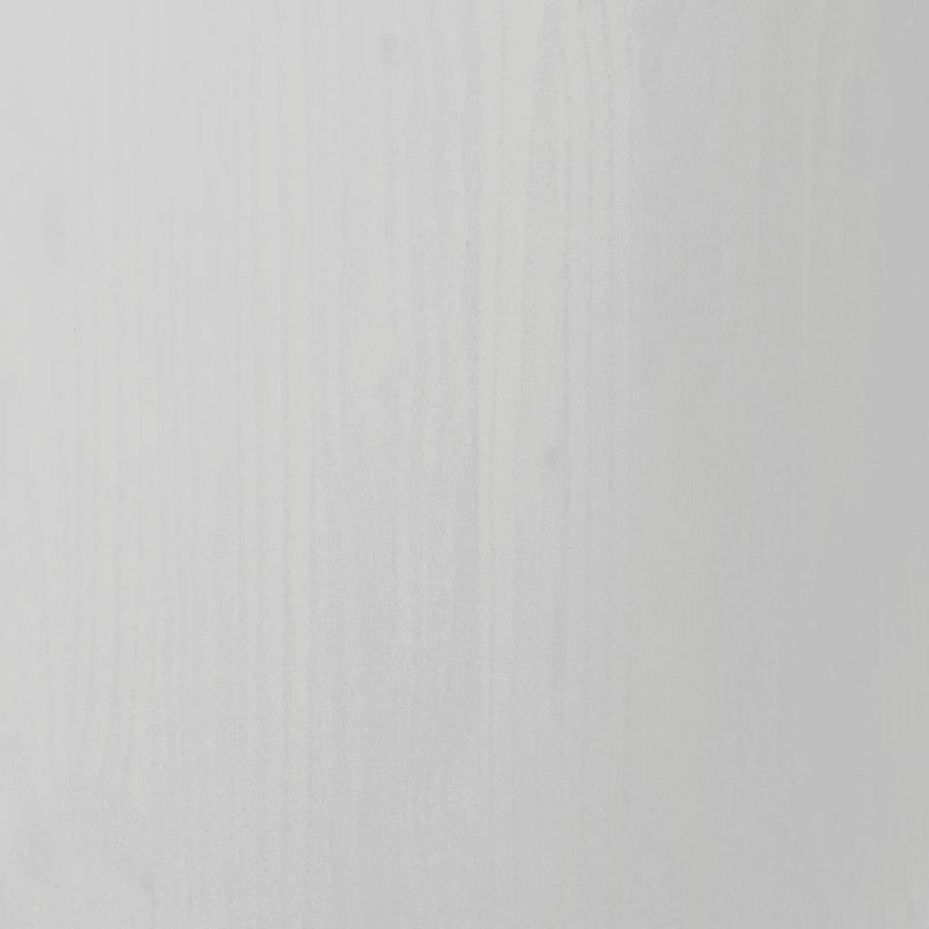 vidaXL Rolling Cabinet with Drawers MOSS White Solid Wood Pine