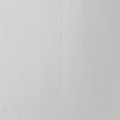 vidaXL Rolling Cabinet with Drawers MOSS White Solid Wood Pine