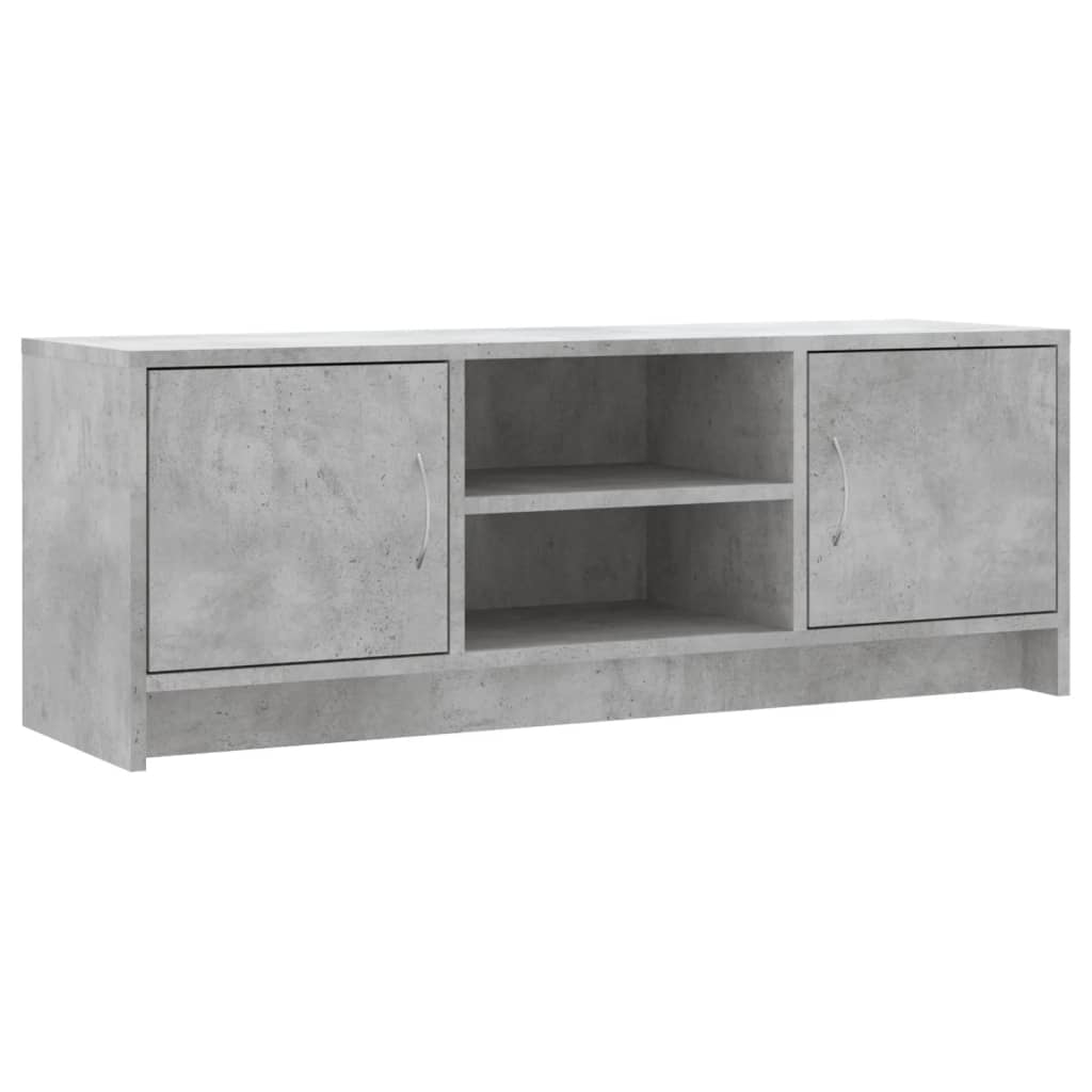 vidaXL TV Cabinet Concrete Grey 102x30x37,5 cm Engineered Wood