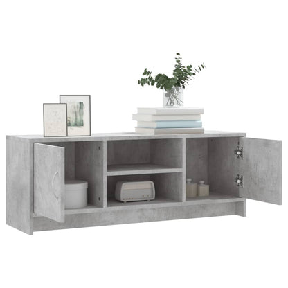 vidaXL TV Cabinet Concrete Grey 102x30x37,5 cm Engineered Wood