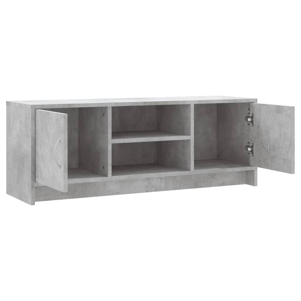 vidaXL TV Cabinet Concrete Grey 102x30x37,5 cm Engineered Wood