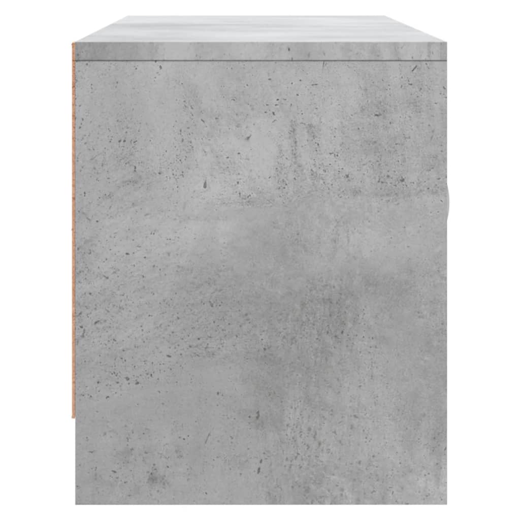 vidaXL TV Cabinet Concrete Grey 102x30x37,5 cm Engineered Wood