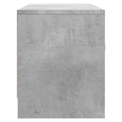 vidaXL TV Cabinet Concrete Grey 102x30x37,5 cm Engineered Wood