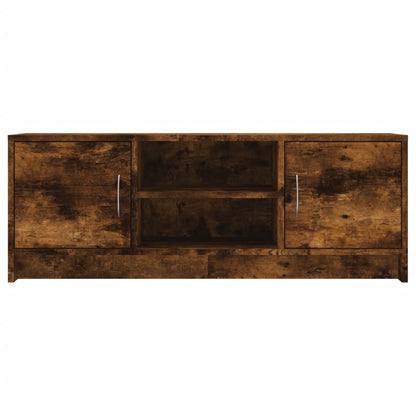 vidaXL TV Cabinet Smoked Oak 102x30x37.5 cm Engineered Wood