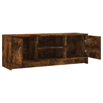 vidaXL TV Cabinet Smoked Oak 102x30x37.5 cm Engineered Wood