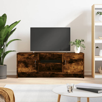 vidaXL TV Cabinet Smoked Oak 102x30x37,5 cm Engineered Wood