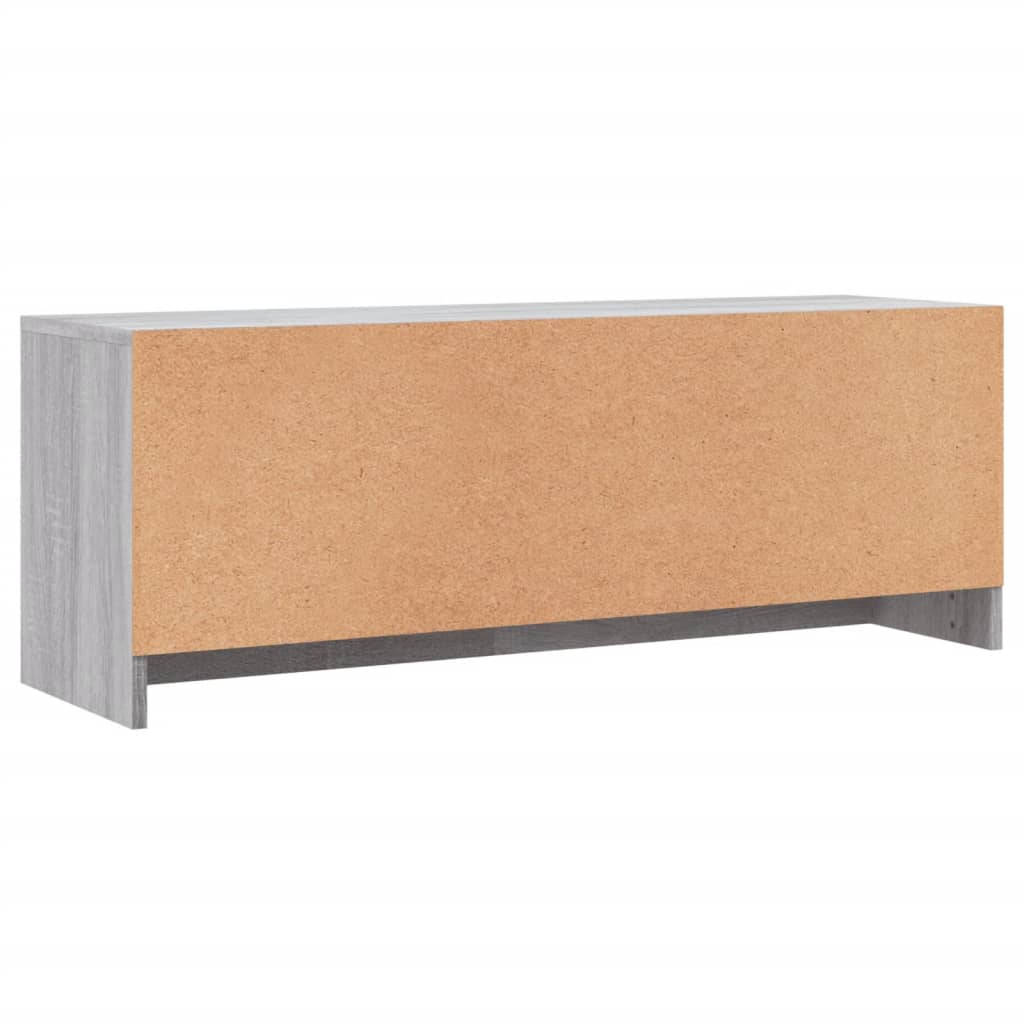 vidaXL TV Cabinet Grey Sonoma 102x30x37,5 cm Engineered Wood