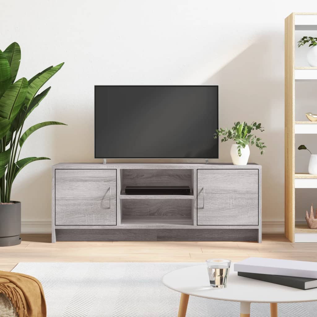 vidaXL TV Cabinet Grey Sonoma 102x30x37.5 cm Engineered Wood