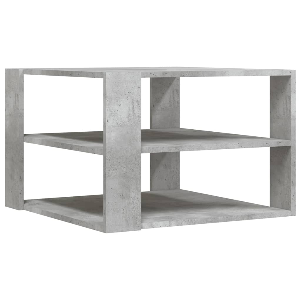 vidaXL Coffee Table Concrete Grey 58x58x40 cm Engineered Wood