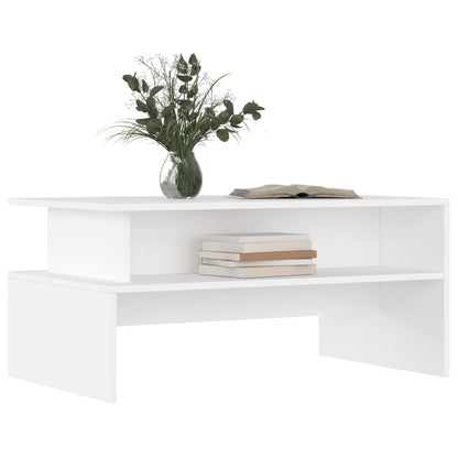 vidaXL Coffee Table White 90x55x42,5 cm Engineered Wood