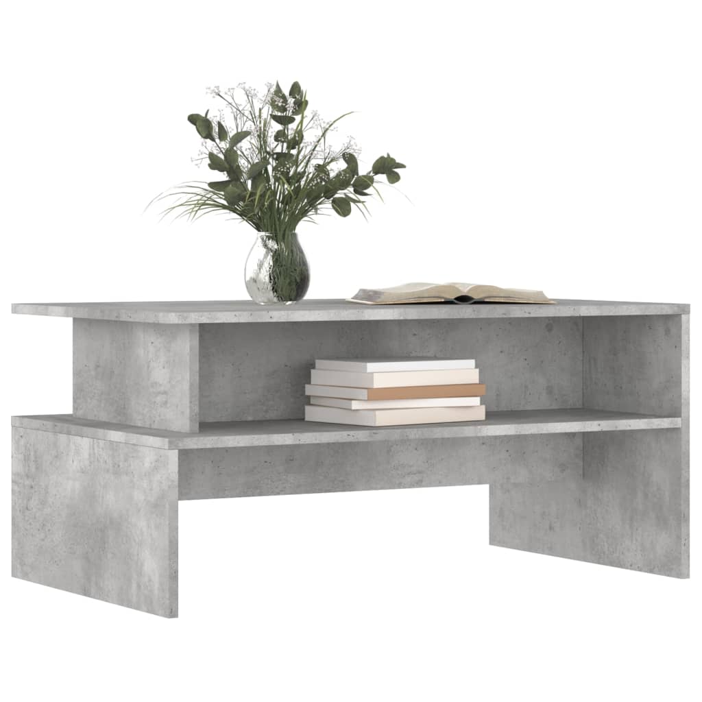 vidaXL Coffee Table Concrete Grey 90x55x42,5 cm Engineered Wood