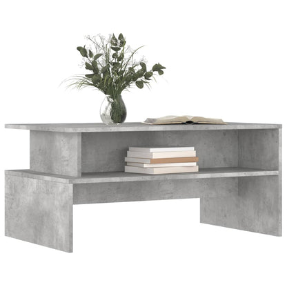 vidaXL Coffee Table Concrete Grey 90x55x42,5 cm Engineered Wood