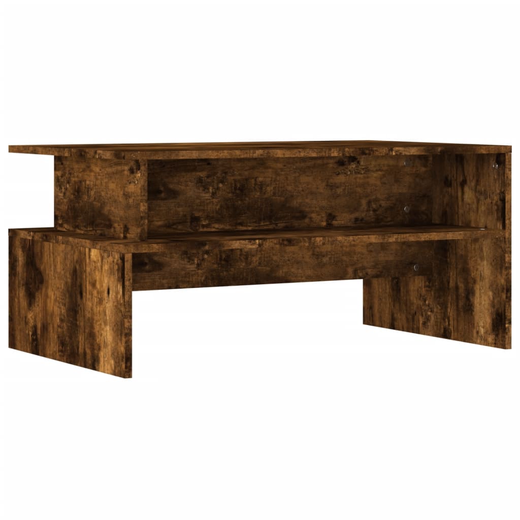 vidaXL Coffee Table Smoked Oak 90x55x42,5 cm Engineered Wood
