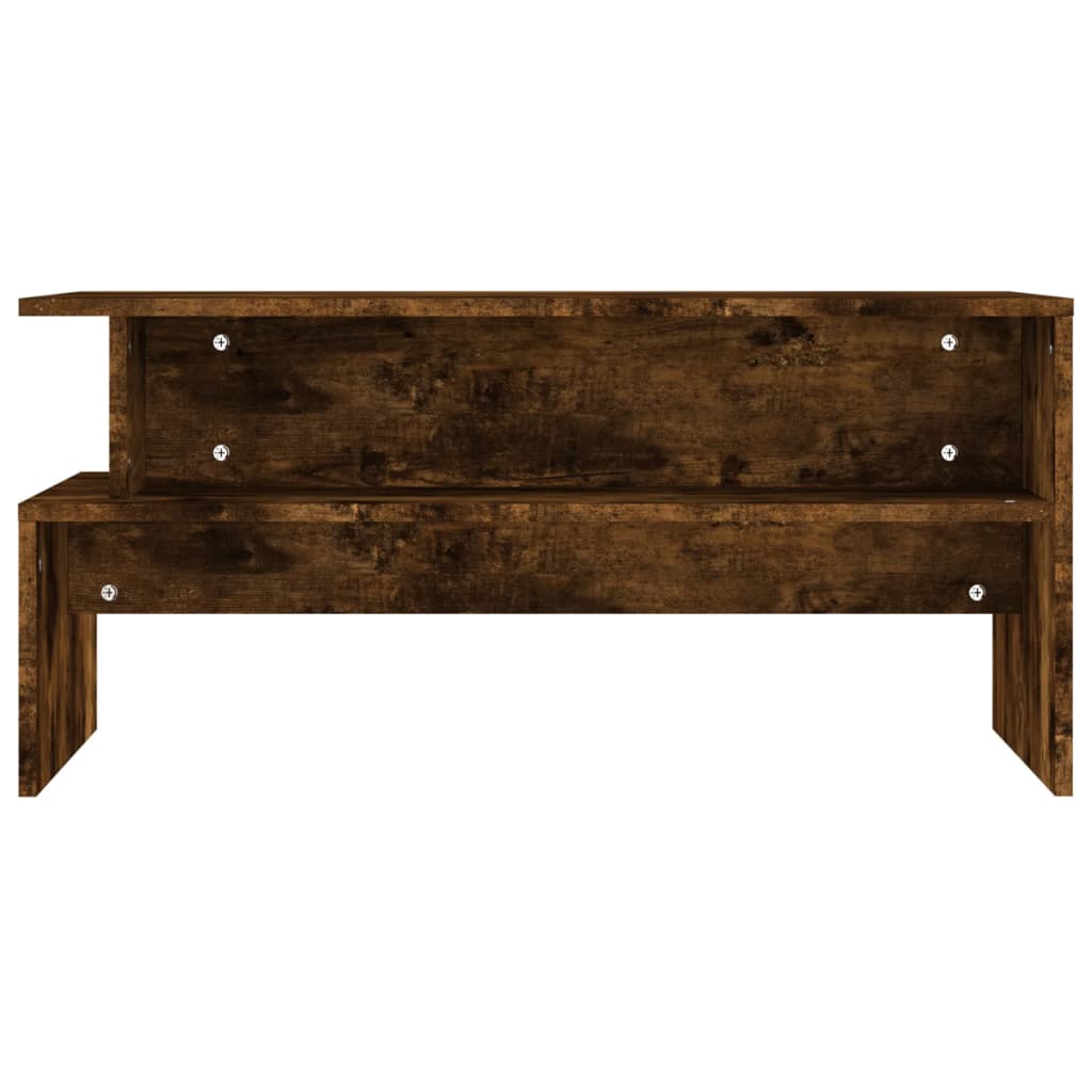 vidaXL Coffee Table Smoked Oak 90x55x42,5 cm Engineered Wood