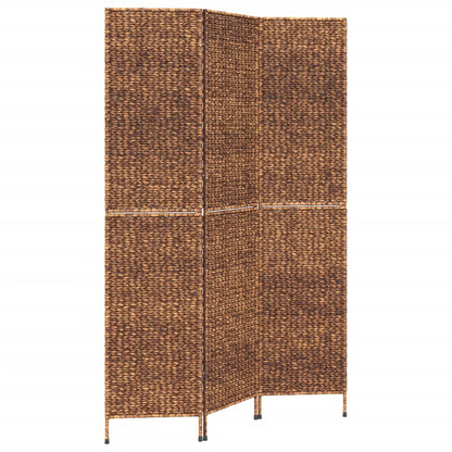 vidaXL Room Divider 3-Panel Brown 122x180 cm Water Hyacinth