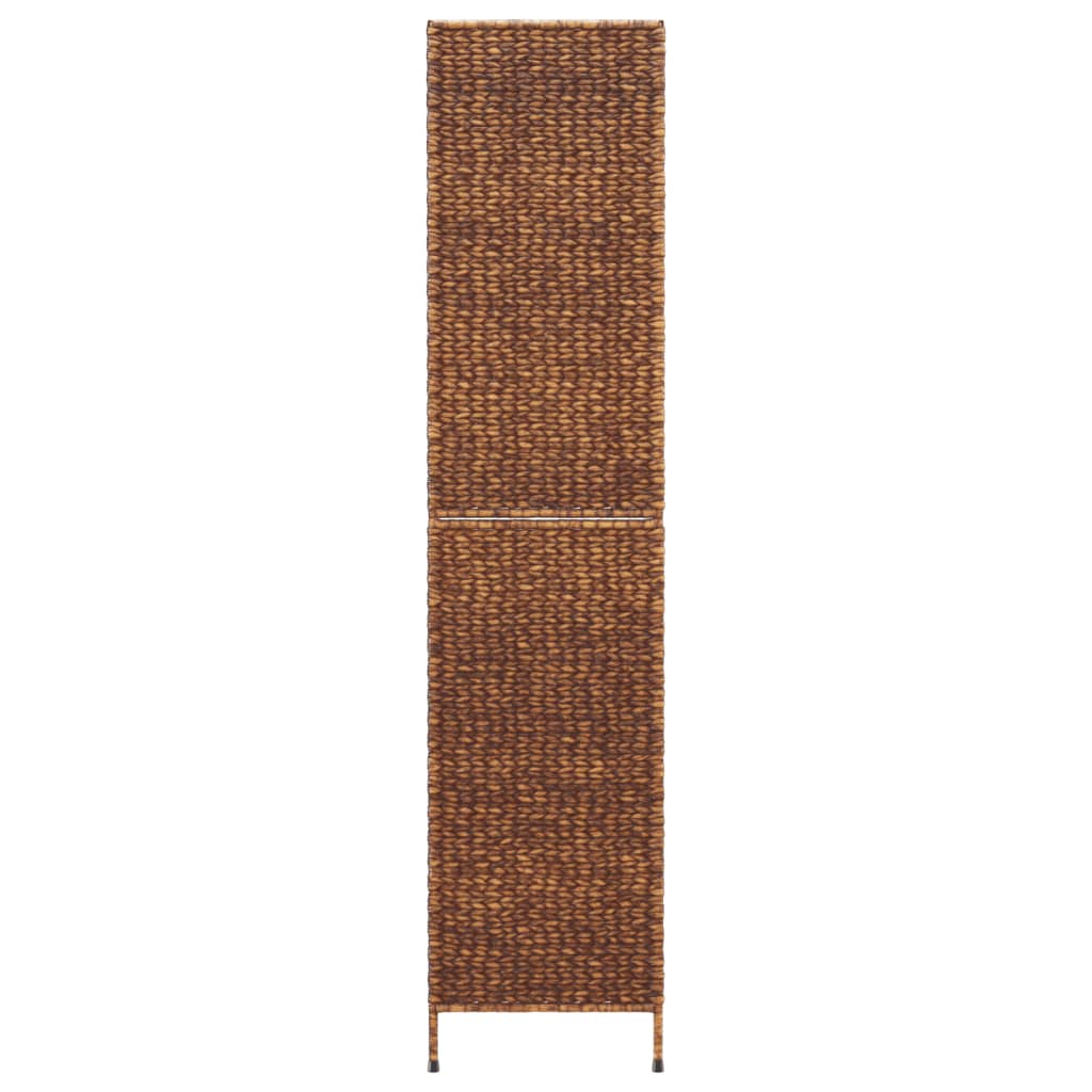 vidaXL Room Divider 3-Panel Brown 122x180 cm Water Hyacinth