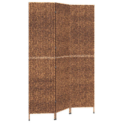 vidaXL Room Divider 3-Panel Brown 122x180 cm Water Hyacinth