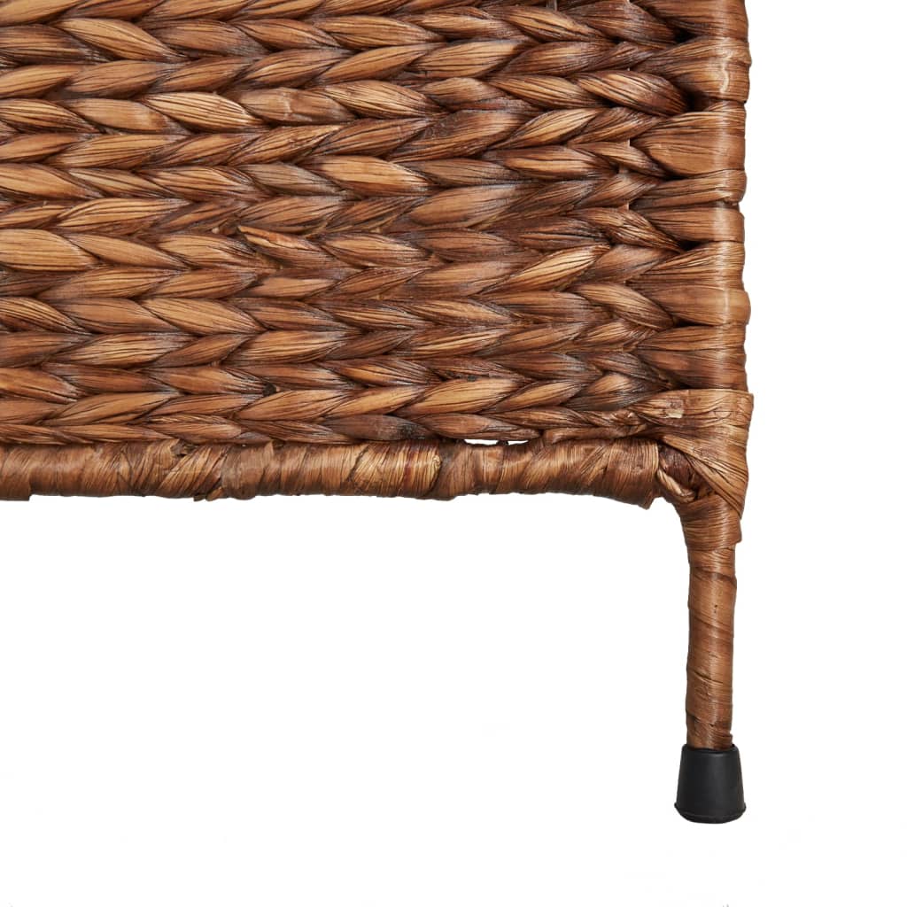 vidaXL Room Divider 3-Panel Brown 122x180 cm Water Hyacinth