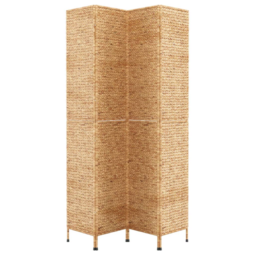 vidaXL Room Divider 4-Panel 163x180 cm Water Hyacinth