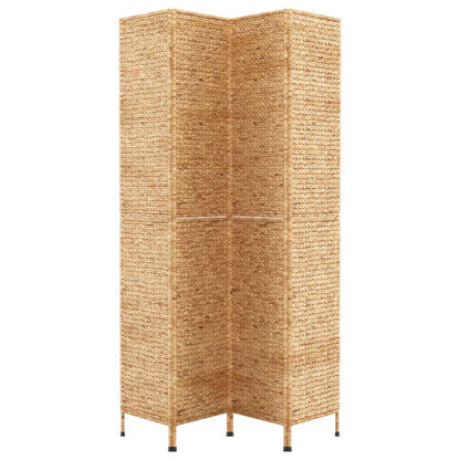 vidaXL Room Divider 4-Panel 163x180 cm Water Hyacinth