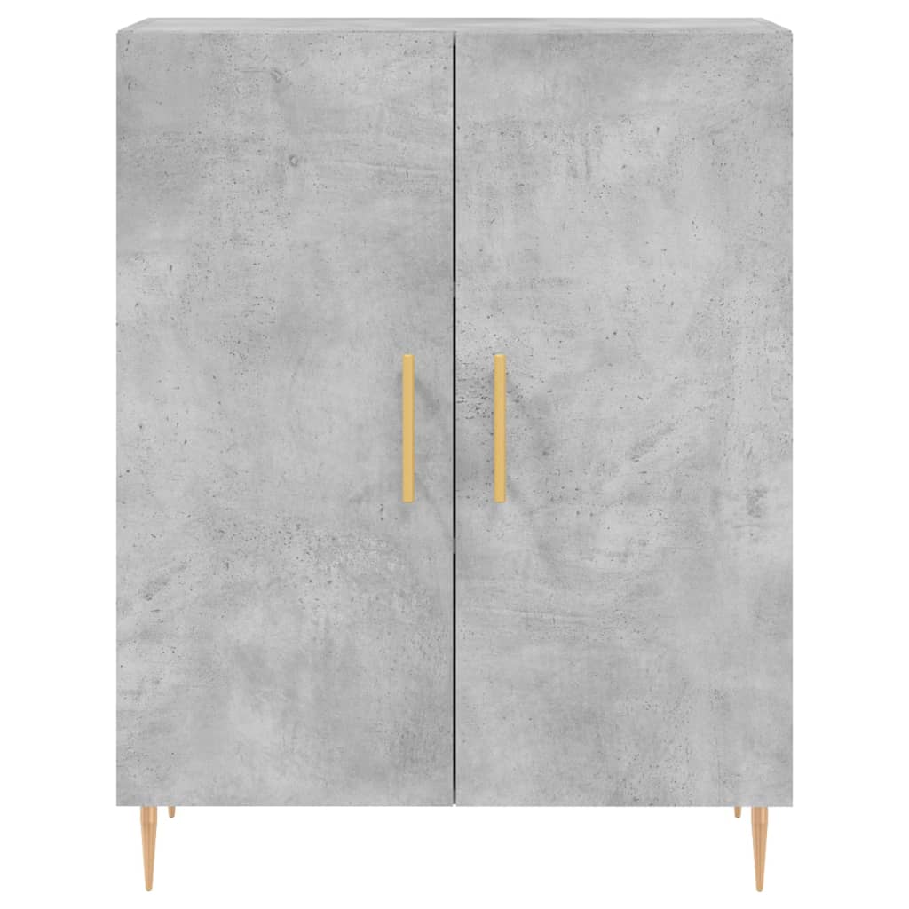 vidaXL Highboard Concrete Grey 69,5x34x180 cm Engineered Wood