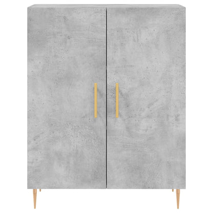 vidaXL Highboard Concrete Grey 69,5x34x180 cm Engineered Wood